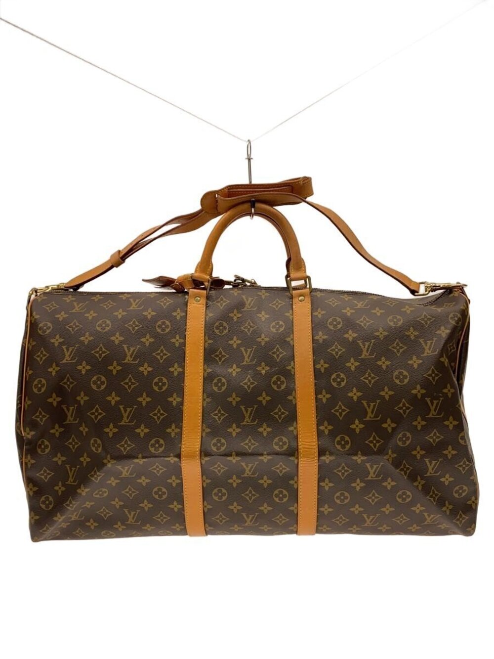LOUIS VUITTON Keepall Bandouliere Canvas Brown